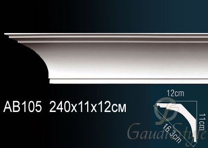 Perfect карниз потолочный гладкий AB105 от магазина Gaudi