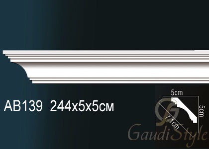 Perfect карниз потолочный гладкий AB139 от магазина Gaudi