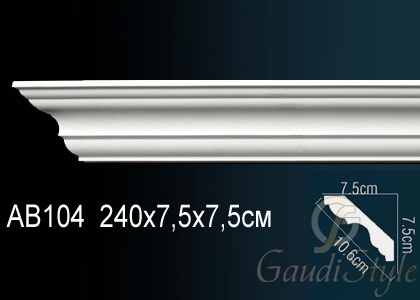 Perfect карниз потолочный гладкий AB104 от магазина Gaudi