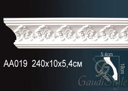 Perfect карниз потолочный с рисунком AA019 от магазина Gaudi