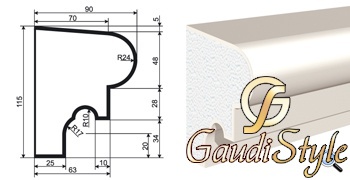 картинка Lepninaplast Подоконник ПВ-115/2 от магазина Gaudi