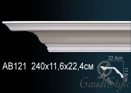 Perfect карниз потолочный гладкий AB121 от магазина Gaudi