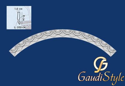 картинка Modus Decor Молдинг радиальный MP011.01 от магазина Gaudi