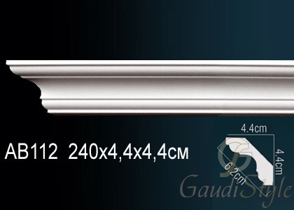 Perfect карниз потолочный гладкий AB112F от магазина Gaudi