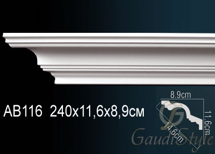Perfect карниз потолочный гладкий AB116 от магазина Gaudi