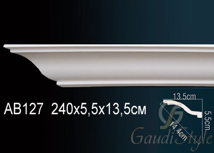 Perfect карниз потолочный гладкий AB127 от магазина Gaudi
