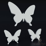 картинка 3D панно декор Бабочка малый (3 штуки) от магазина Gaudi