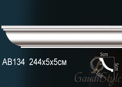 Perfect карниз потолочный гладкий AB134 от магазина Gaudi