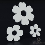 картинка 3D панно декор Цветы малый (3 штуки) от магазина Gaudi