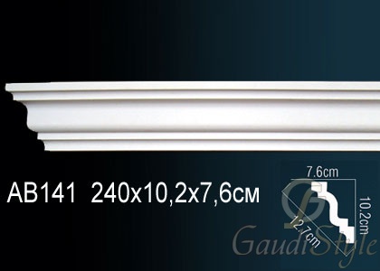 Perfect карниз потолочный гладкий AB141 от магазина Gaudi