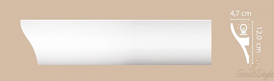 Decomaster карниз для подсветки A203 от магазина Gaudi