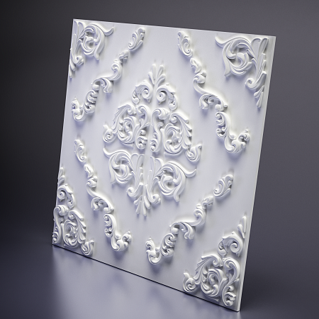 картинка 3D панель из гипса VERSALLE, 600x600 мм, 0,36 м2 от магазина Gaudi