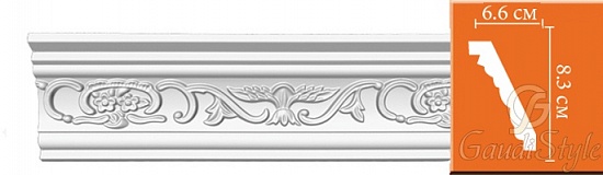 Карниз с орнаментом Decomaster 95036 гибкий от магазина Gaudi