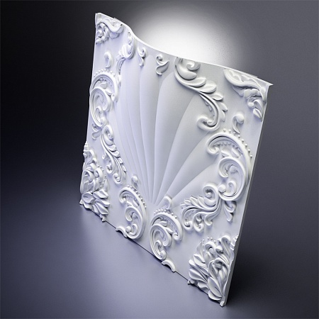 картинка 3D  панель из гипса VALENCIA, 600x600 мм, 0,36 м2 от магазина Gaudi