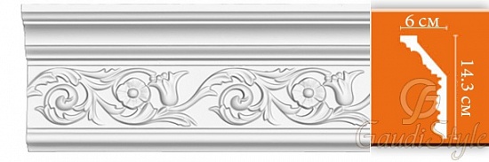 Карниз с орнаментом Decomaster DT 303 гибкий от магазина Gaudi