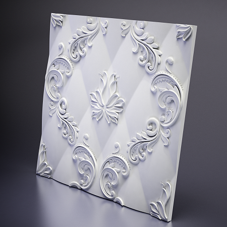 картинка 3D панель из гипса MARSEILLE, 600x600 мм, 0,36 м2 от магазина Gaudi