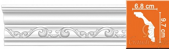 Карниз с орнаментом Decomaster DT 9807 от магазина Gaudi