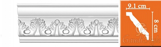 Карниз с орнаментом Decomaster 95854 гибкий от магазина Gaudi